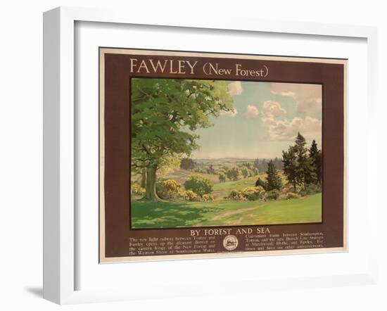 Fawley (New Forest), Poster Advertising Southern Railway-Albert George Petherbridge-Framed Giclee Print