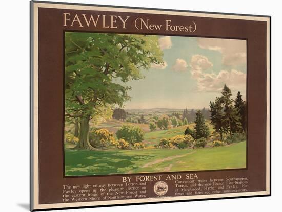 Fawley (New Forest), Poster Advertising Southern Railway-Albert George Petherbridge-Mounted Giclee Print