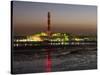 Fawley Oil Fired Power Station At Dusk-David Parker-Stretched Canvas