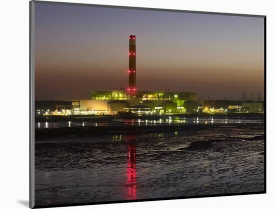 Fawley Oil Fired Power Station At Dusk-David Parker-Mounted Premium Photographic Print