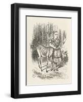 Fawn Alice and the Fawn-John Tenniel-Framed Art Print