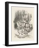 Fawn Alice and the Fawn-John Tenniel-Framed Art Print