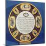 Fayeme Passover Dish, Made by Isaac Cohen of Pesaro, Probably Italian, C.1613-14-null-Mounted Giclee Print