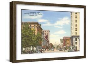 Fayetteville Street, Raleigh, North Carolina-null-Framed Art Print