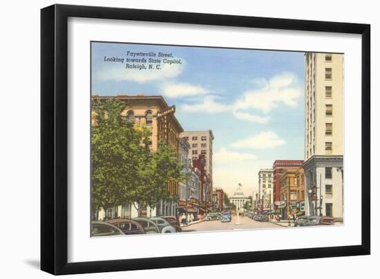 Fayetteville Street, Raleigh, North Carolina-null-Framed Art Print