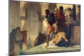 Fazio Being Dragged from Temple of St Sophia in Constantinople-Eleuterio Pagliano-Mounted Giclee Print