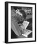 FBI Agent Examining Fingerprints-George Skadding-Framed Photographic Print