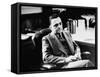 Fbi Chief J. Edgar Hoover, Sitting in His Office-null-Framed Stretched Canvas