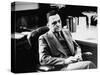 Fbi Chief J. Edgar Hoover, Sitting in His Office-null-Stretched Canvas