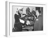 FBI Director J. Edgar Hoover with Radio Performer-null-Framed Photo