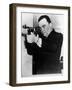 FBI Head J. Edgar Hoover Aiming a Thompson Submachine Gun-null-Framed Premium Photographic Print