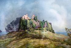 Oystermouth Castle, Near Swansea, Wales, 1924-1926-FC Varley-Giclee Print