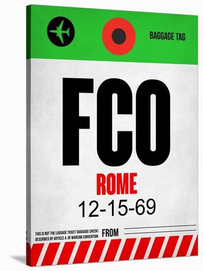 FCO Rome Luggage Tag 1-NaxArt-Stretched Canvas