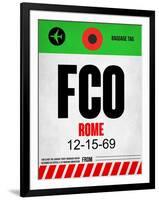 FCO Rome Luggage Tag 1-NaxArt-Framed Art Print