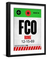 FCO Rome Luggage Tag 1-NaxArt-Framed Art Print