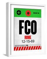 FCO Rome Luggage Tag 1-NaxArt-Framed Art Print