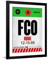 FCO Rome Luggage Tag 1-NaxArt-Framed Art Print