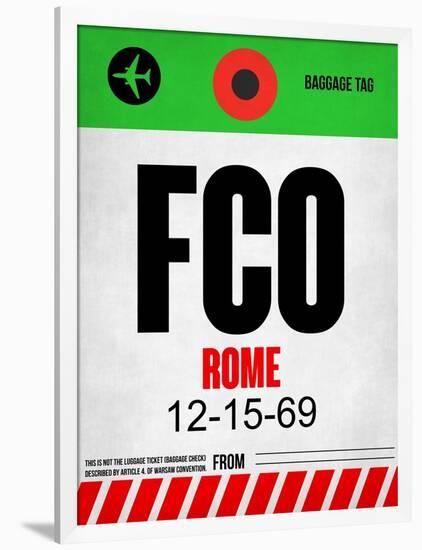 FCO Rome Luggage Tag 1-NaxArt-Framed Art Print