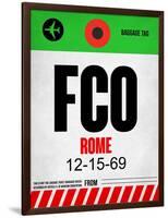 FCO Rome Luggage Tag 1-NaxArt-Framed Art Print