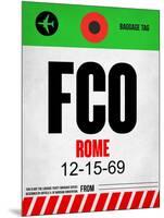 FCO Rome Luggage Tag 1-NaxArt-Mounted Art Print