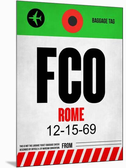 FCO Rome Luggage Tag 1-NaxArt-Mounted Art Print