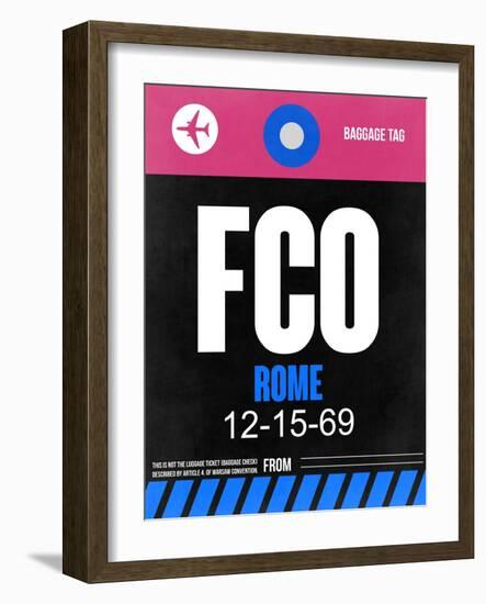 FCO Rome Luggage Tag 2-NaxArt-Framed Art Print