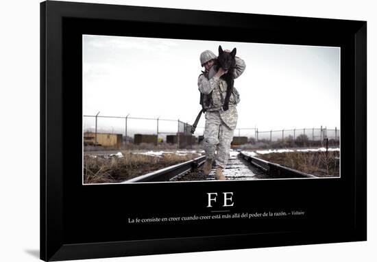 Fe. Cita Inspiradora Y Póster Motivacional-null-Framed Photographic Print