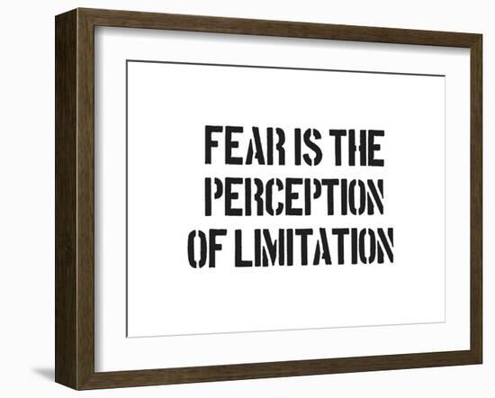 Fear And Limitation-SM Design-Framed Art Print