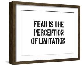 Fear And Limitation-SM Design-Framed Art Print