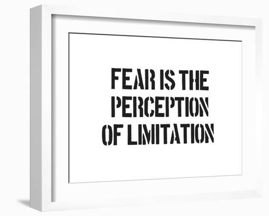 Fear And Limitation-SM Design-Framed Art Print