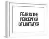 Fear And Limitation-SM Design-Framed Art Print