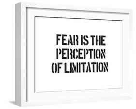 Fear And Limitation-SM Design-Framed Art Print