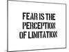 Fear And Limitation-SM Design-Mounted Art Print