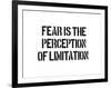 Fear And Limitation-SM Design-Framed Art Print