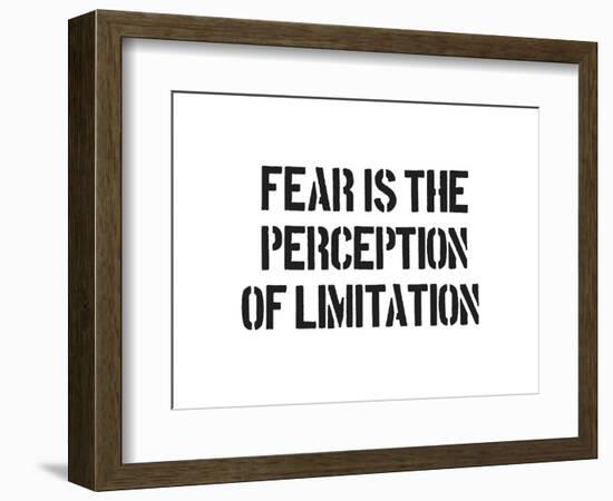 Fear And Limitation-SM Design-Framed Art Print