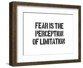 Fear And Limitation-SM Design-Framed Art Print