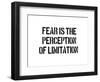 Fear And Limitation-SM Design-Framed Art Print