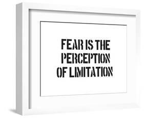 Fear And Limitation-SM Design-Framed Art Print