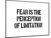 Fear And Limitation-SM Design-Mounted Art Print