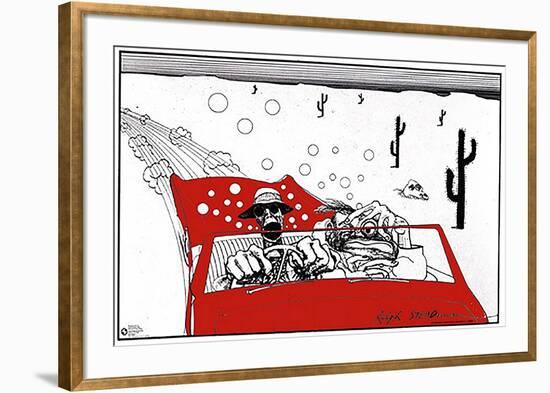 Fear & Loathing-Ralph Steadman-Framed Art Print