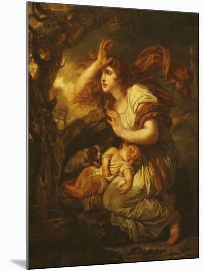 Fear of the Storm-Jean-Baptiste Greuze-Mounted Giclee Print