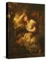 Fear of the Storm-Jean-Baptiste Greuze-Stretched Canvas