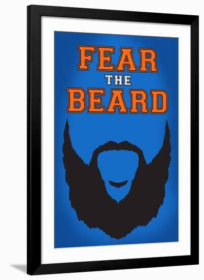 Fear The Beard OKC Sports-null-Framed Art Print
