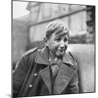 Fearful 15 Year Old German Luftwaffe Crying After Being Taken Prisoner by American Forces-John Florea-Mounted Photographic Print