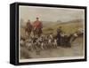 Fearful Odds! the Perils of a Hunting Country-George Goodwin Kilburne-Framed Stretched Canvas