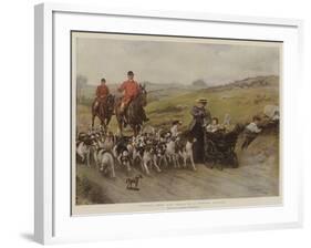 Fearful Odds! the Perils of a Hunting Country-George Goodwin Kilburne-Framed Giclee Print