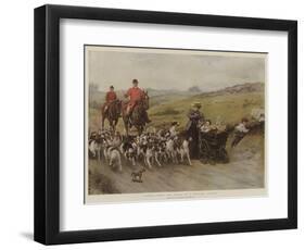 Fearful Odds! the Perils of a Hunting Country-George Goodwin Kilburne-Framed Giclee Print