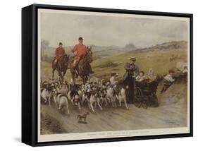 Fearful Odds! the Perils of a Hunting Country-George Goodwin Kilburne-Framed Stretched Canvas