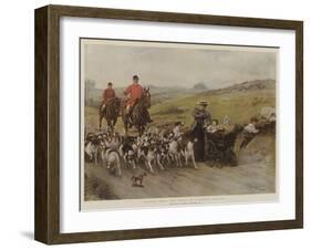 Fearful Odds! the Perils of a Hunting Country-George Goodwin Kilburne-Framed Giclee Print