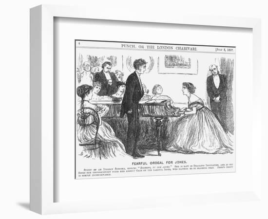 Fearful Ordeal for Jones, 1867-George Du Maurier-Framed Giclee Print